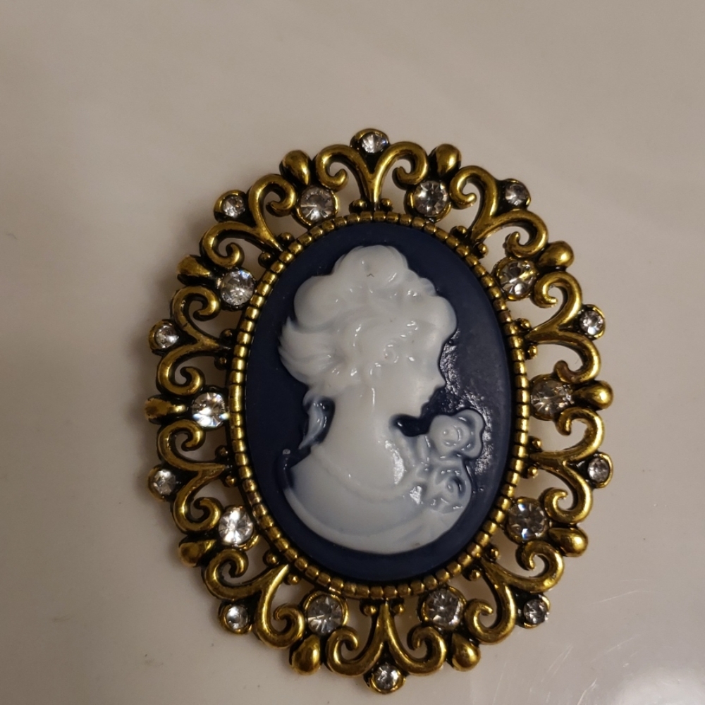 Vintage cameo brooch